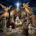 Різдво Христове - ангели в яслах
